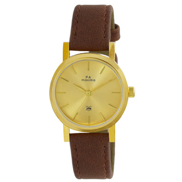 Maxima GOLD Women Gold Dial Analogue Watch - 67821LMLY